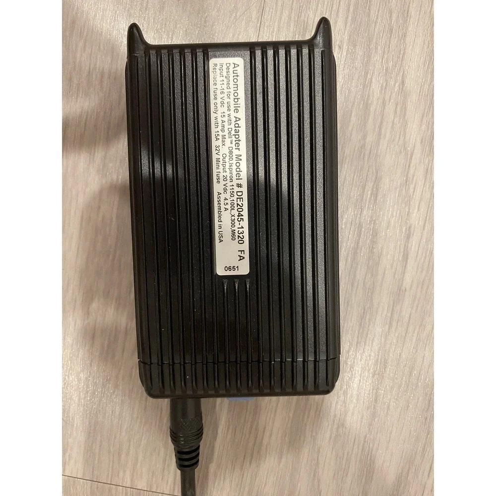 Lind Electronics 12V 90W DC Car Power Adapter for Dell Notebooks DE2045-1320 FA
